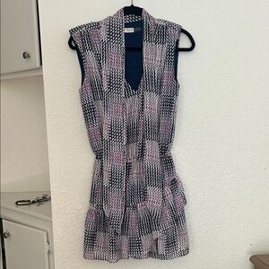 Ramy Brook Sleeveless Pink and Black Dress. XS